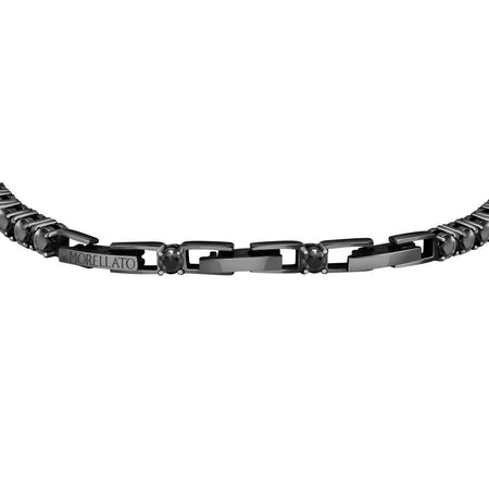 Bracciale MORELLATO uomo Tennis argento 925 zirconi neri