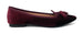Francesco Milano ballerina in velvet bordeaux A03-25V