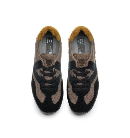 Kehnoo uomo sneakers in tessuto black taupe KM9730