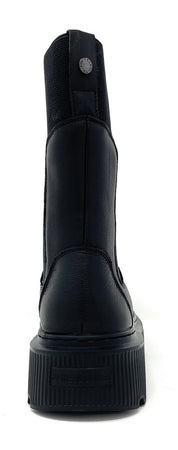 Janet & Janet tronchetti donna in pelle black J-453