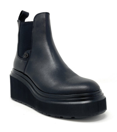 Janet & Janet tronchetti donna in pelle nero J-463
