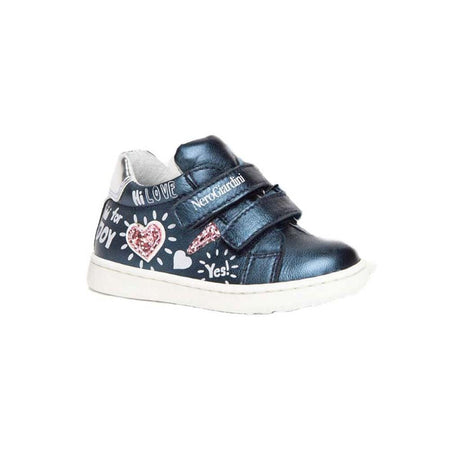 NEROGIARDINI Scarpe bimba in pelle blu I122011F 214