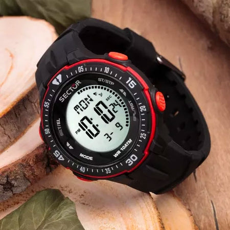 Orologio SECTOR uomo Ex-26 digitale multi funzione nero / rosso
