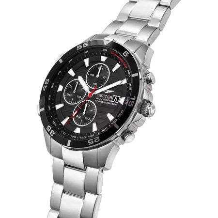 Orologio SECTOR uomo Adv 2500 cronografo acciaio / nero