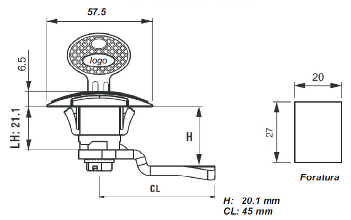 Blocchetto di Chiusura per Pannelli con Serratura di Sicurezza