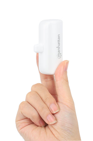 Power Bank PD 5000 mAh con Presa USB-C&trade Integrata 20W Bianco