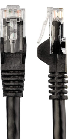 Cavo di rete Patch in Rame Cat. 5e Nero UTP 1 m