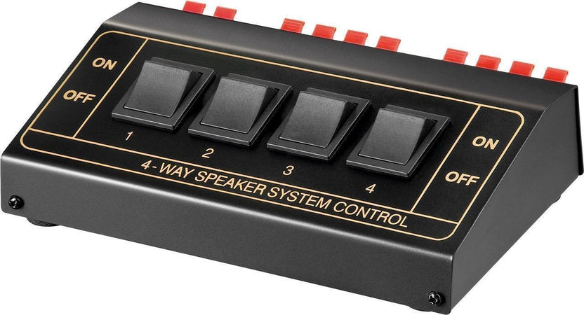 Speaker Switch fino a 4 Diffusori Audio Nero
