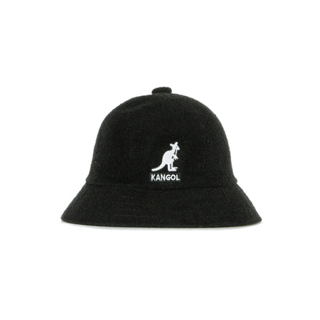 KANGOL Cappello Da Pescatore Uomo Big Logo Casual Black da uomo