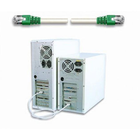 Cavo di rete Patch Cross in Rame Cat. 6 Verde/Grigio SF/UTP 1 m