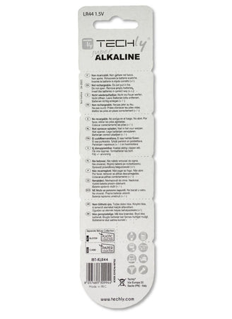 Batteria a Bottone Alcalina AG13 LR44 A76 GP76A 357 (set 10 pz)