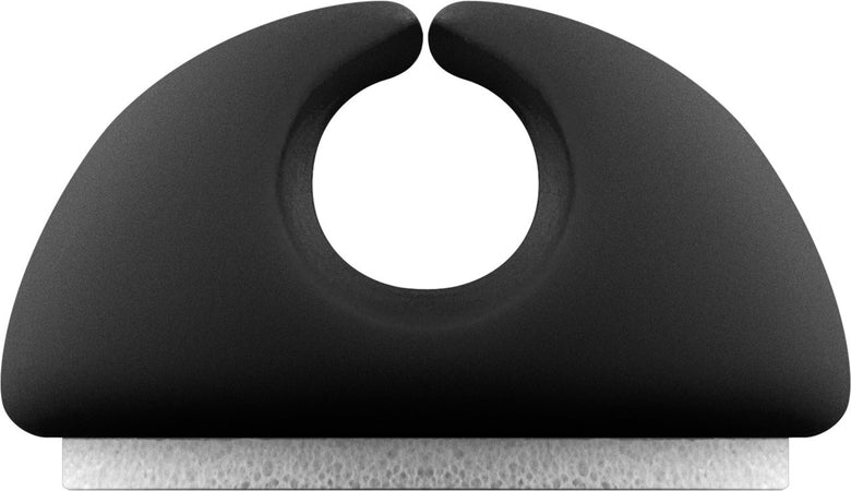 Set Fermacavo Adesivi da Scrivania Nero