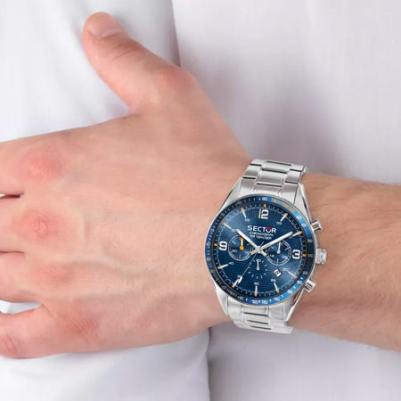 Orologio SECTOR uomo 770 cronografo acciaio / blu