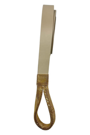 Orciani Cinture Avorio/oro da donna