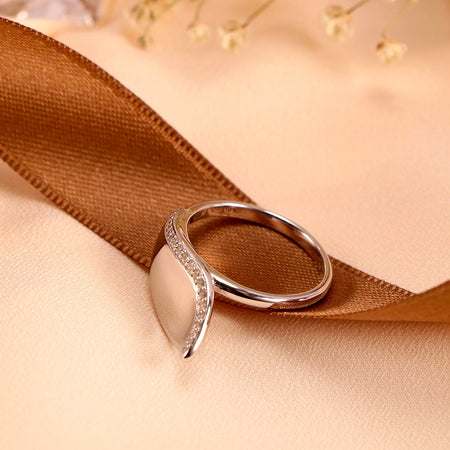 Anello MORELLATO donna Foglia argento 925 / zirconi