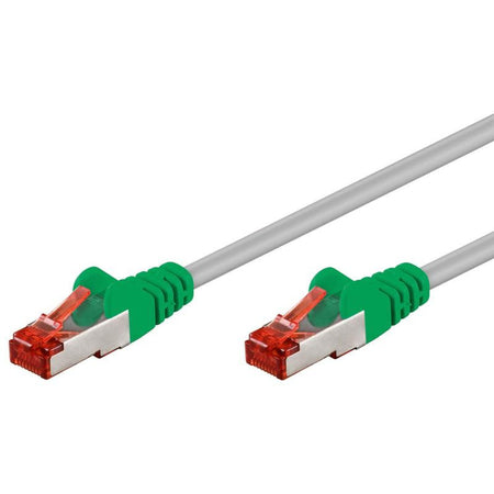 Cavo di rete Patch Cross in Rame Cat. 6 Verde/Grigio SF/UTP 2 mt