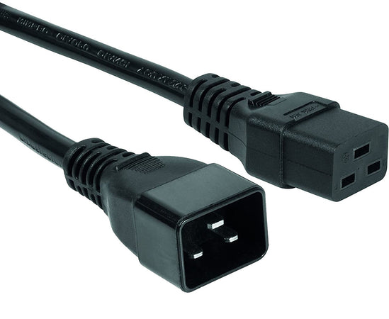 Cavo Prolunga di Alimentazione C19 F a C20 M 2,0 mt nero