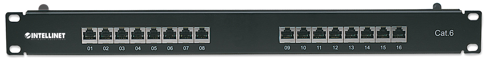 Pannello patch STP 16 posti RJ45 cat. 6