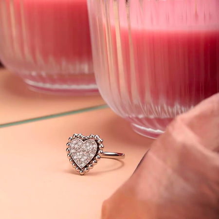 Anello MORELLATO donna Dolcevita acciaio cuore pavé