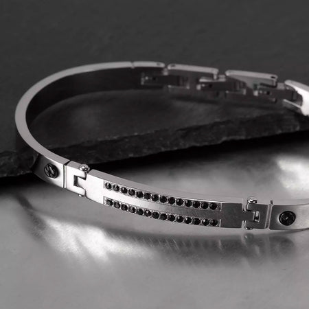 Bracciale MORELLATO uomo Urban bangle Crystal nero