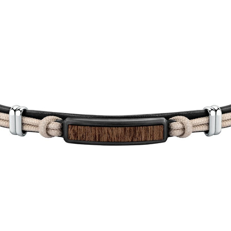 Bracciale SECTOR uomo Wood string beige - 22 cm