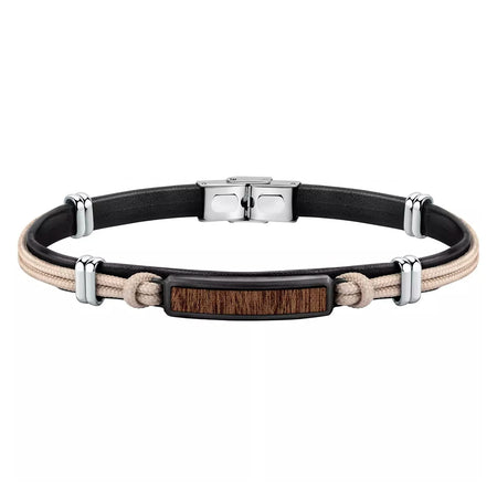 Bracciale SECTOR uomo Wood string beige - 22 cm