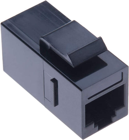 Accoppiatore RJ45 F/F UTP Cat5e Keystone Nero