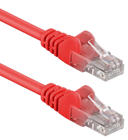 Cavo di rete Patch in Rame Cat. 6 Rosso UTP 10 m