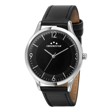 Orologio CHRONOSTAR uomo Retro tempo pelle nero