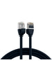 Cavo di Rete Patch in Rame Cat.6A U/FTP TPE 4mm Ultraflex Nero 0,15m