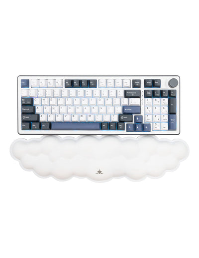 Cuscinetto Poggiapolsi in Memory Foam Nuvola da Tastiera Cumulus Bianco
