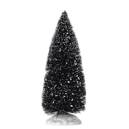 Albero di Natale innevato, accessorio per villaggio di Natale in poliestere