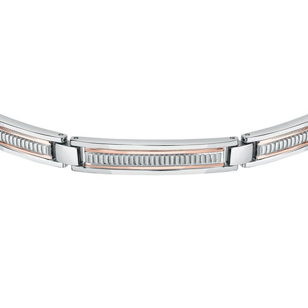 Bracciale MORELLATO uomo Motown acciaio / oro rosa