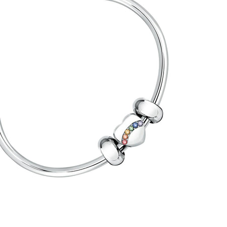 Bracciale MORELLATO donna Drops bangle acciaio / cuore color