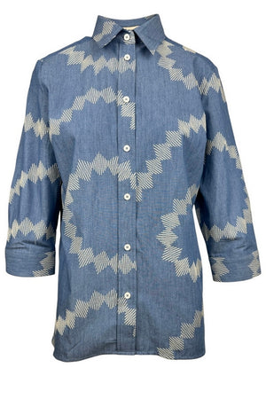 Camicetta Snob Camicie Denim medio da donna