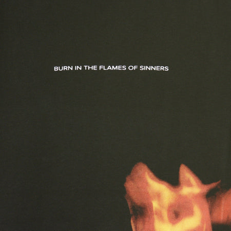 IHS Maglietta Uomo Flames Black da uomo