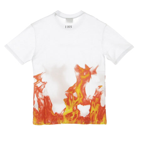 IHS Maglietta Uomo Flames White da uomo