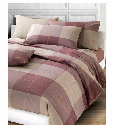 Gabel COMPLETO COPRIPIUMINO MATRIMONIALE COTONE SMITH COLORE VINACCIA