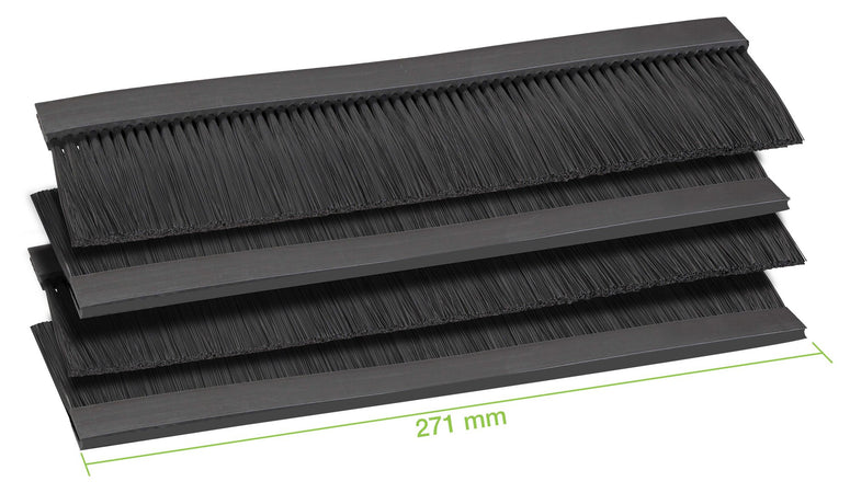 Quattro Spazzole Ingresso Cavi per Armadio Rack 271 mm