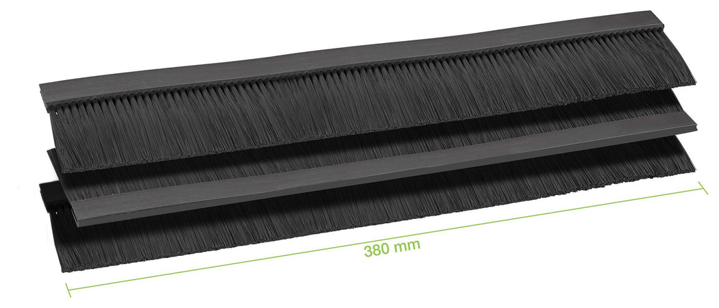 Tre Spazzole Ingresso Cavi per Armadio Rack 380 mm