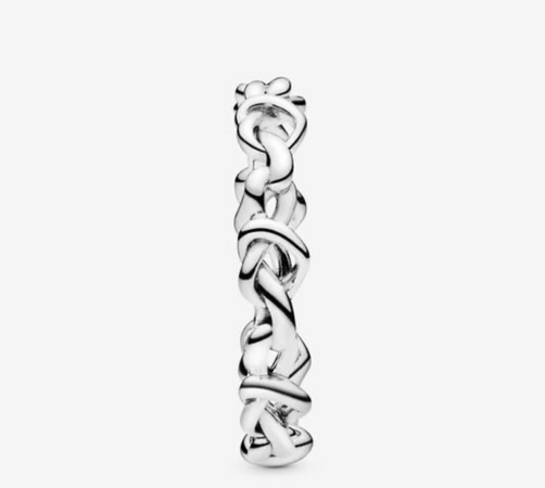 Pandora - Anello Cuori intrecciati