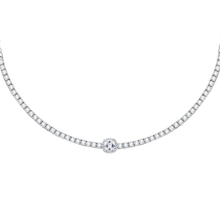 Collana MORELLATO donna Tesori Tennis argento 925 - cristalli bianchi