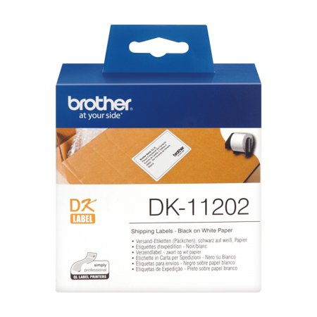 BROTHER DK11202 ETICHETTE MULTIUSO ADESIVE 300 62X100 mm BIANCHE