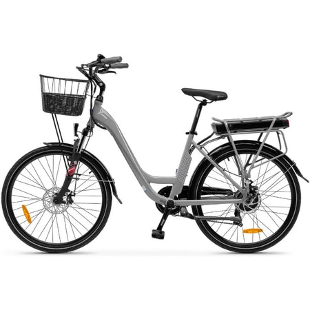 Lancia Y Incanto (Ln-Bi-220001) City E-Bike (Grigio) Bicicletta Elettrica Ruote 26"X1.50" Motore Bafang 250W 36V