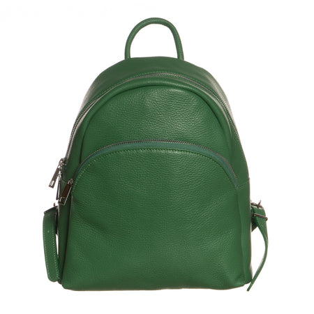 Zaino Piano - Zaino Verde In Vera Pelle