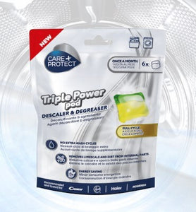 CARE + PROTECT Triple Power Pod anticalcare e sgrassanti per lavatrice/lavastoviglie Hoover 35602815