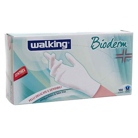 Guanti monouso Walking 010336 BIODERM Bianco