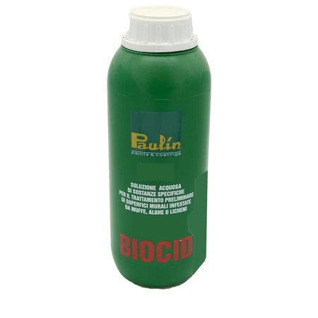Soluzione acquosa "Biocid" per trattamento muffe e alghe su muri e pavimenti