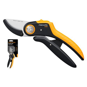 Forbice potatura Fiskars 1057171 POWERLEVER P741 Incudine Nero e Aranc