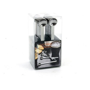 Set cucchiaini monouso Gold Plast 6911C 03 METAL Silver